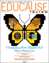 教育审查2018年5月/ 6月涵盖蝴蝶的形象与标志性的高度Ed It Imagery在四个翼面板上
