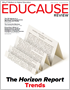 EDUCAUSE Review 2020第1期封面-地平线报告趋势-大学教学的一般原则像手风琴一样折叠